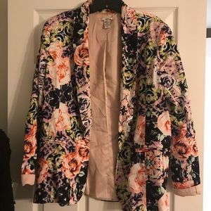 Bar III Floral Blazer